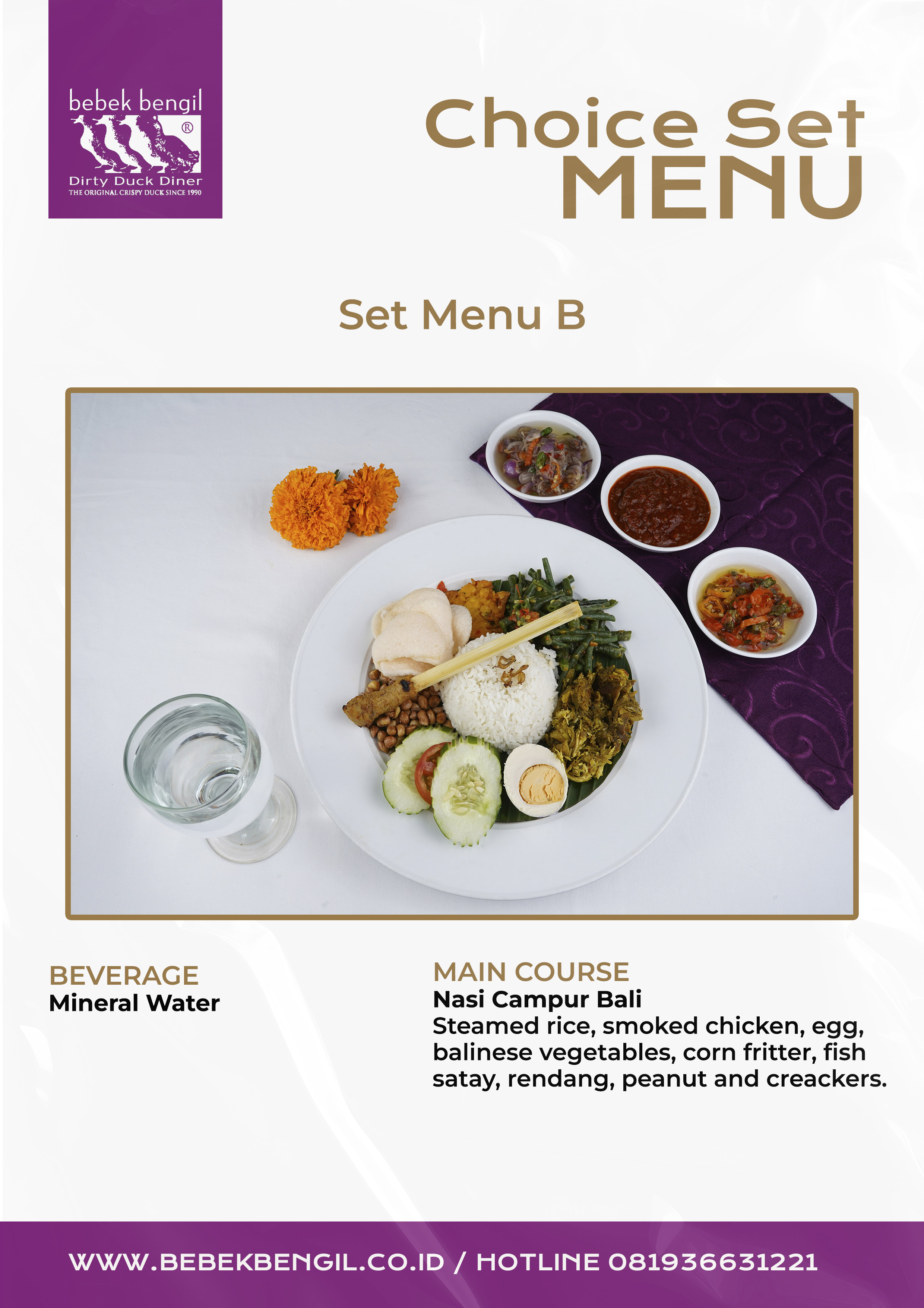 SET MENU B