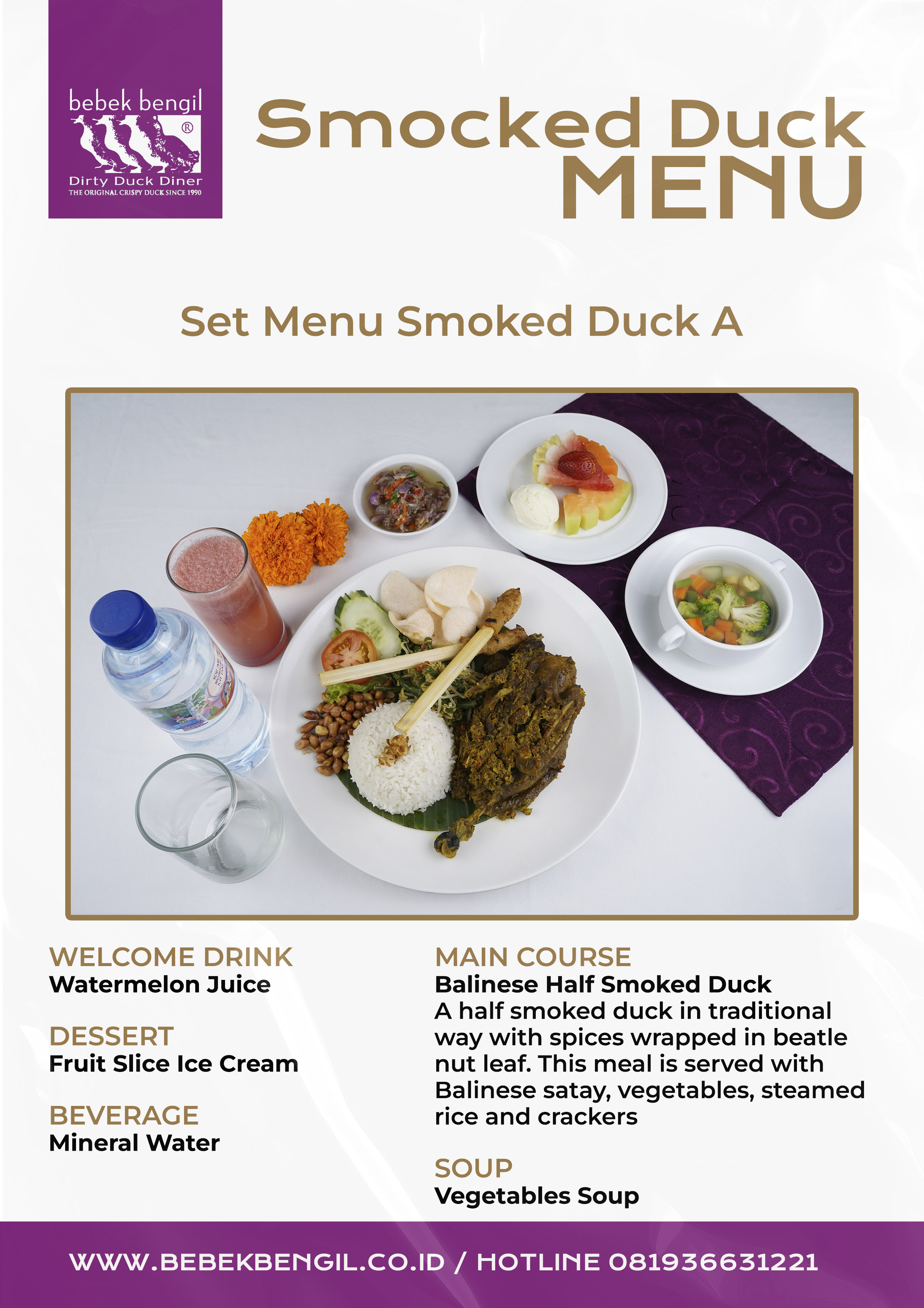 Set Menu Bebek Asap A