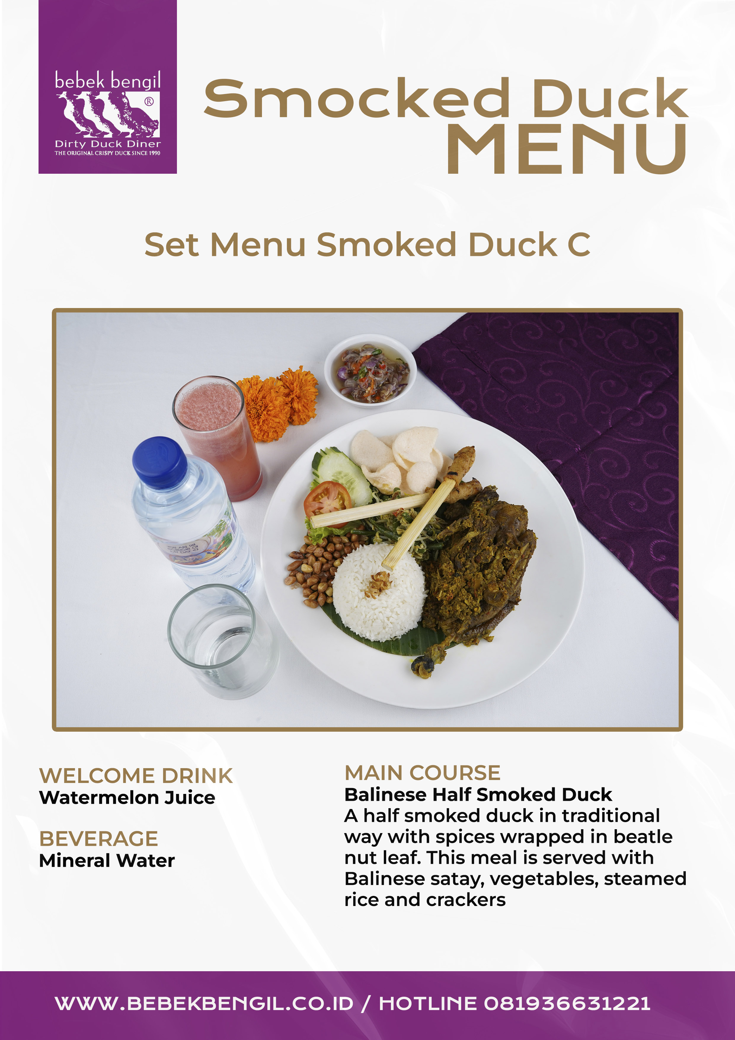 Set Menu Bebek Asap C