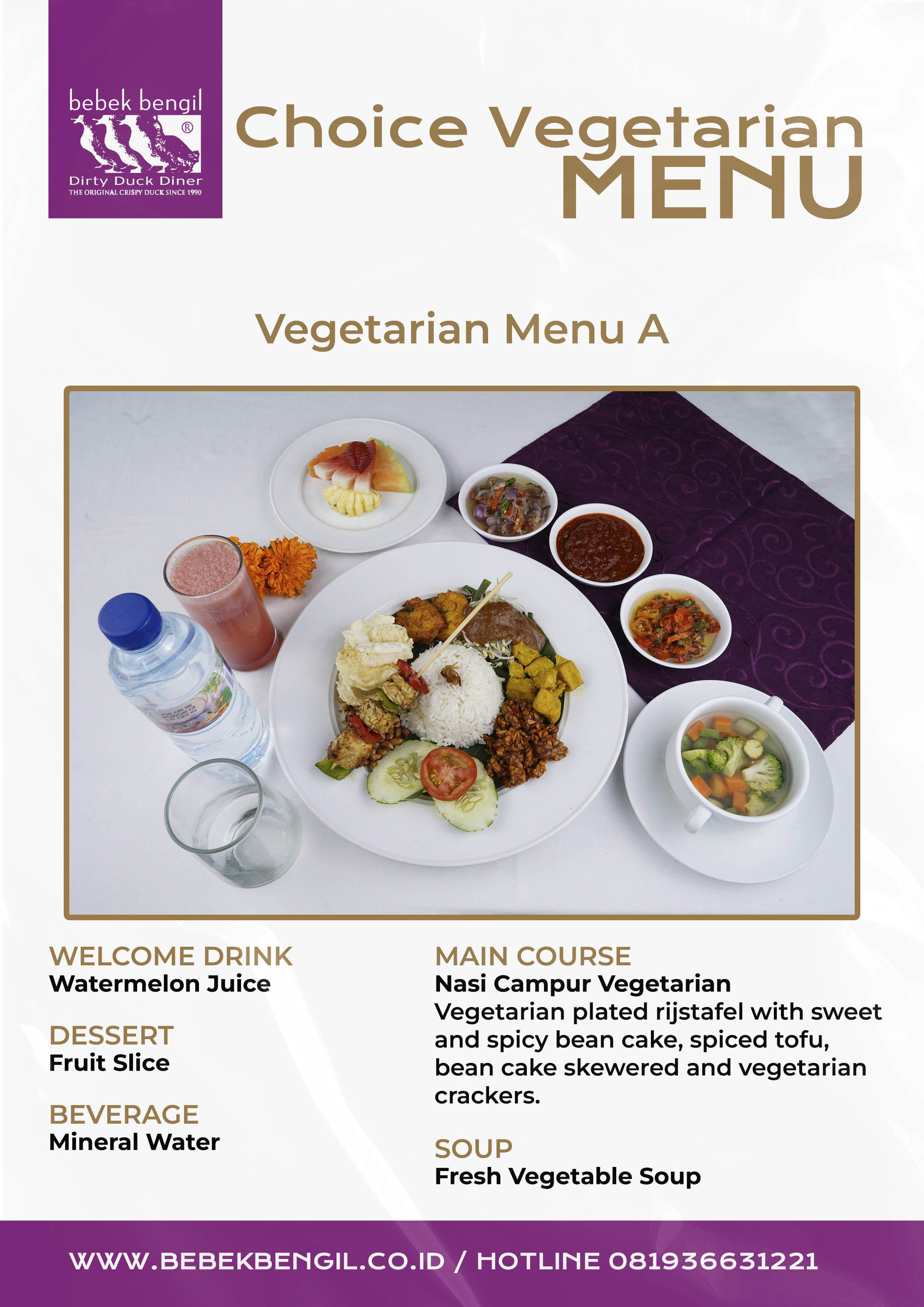 Vegetarian Menu A